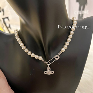 NS.EARRINGS | NS0167G -  LUCRECE PEARL NECKLACE