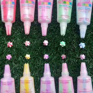วิปครืมปลอม ครีมกาว สีทูโทน ยกเซ็ต 10 หลอด (50ml) พร้อมหัวบีบ