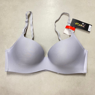 Wacoal Mood Travel Bra บราไร้โครง 3/4 cup รุ่น #MM1243 สีเทา (LI)