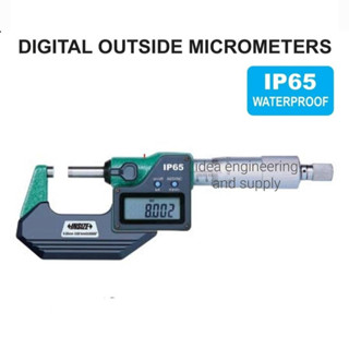 25-50mm/1-2" ไมโครมิเตอร์วัดนอก ดิจิตอล กันน้ำ IP65 Waterproof Digital Outside Micrometer INSIZE 3108-50A อินไซส์