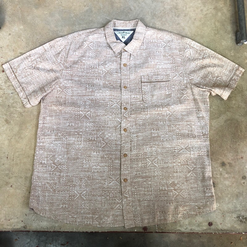 เสื้อฮาวาย Vtg.Hawaii Shirt PARADISE COLLECTION MADE IN INDIA Sz.XL 100% COTTON