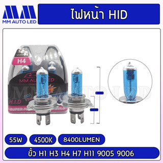 ไฟหน้าLED HID (รับประกัน6เดือน 55W 4500K 8400LM)