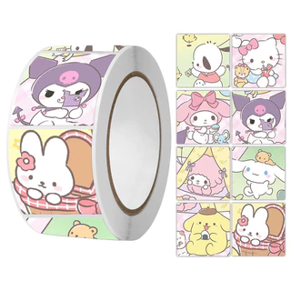 A770 [480-500ดวง] สติ๊กเกอร์ขอบคุณ Thank you สติ๊กเกอร์น่ารัก ตกแต่ง กล่อง diy sticker tape คริสมาส