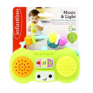 Infantino : Music & Light Pretend Mini Boombox - ลำโพงของเล่…