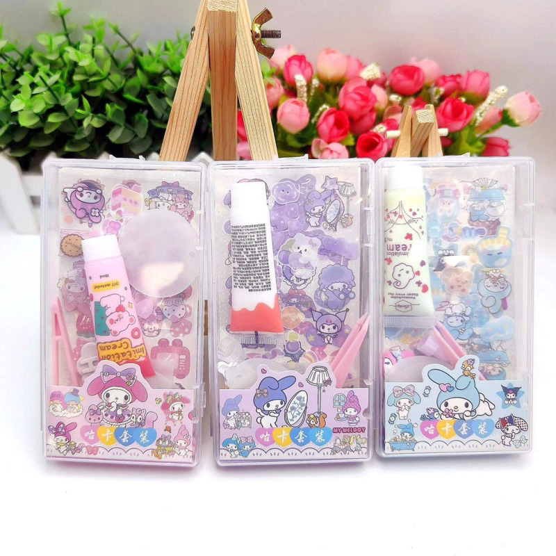 ชุดทำพวงกุญแจ DIY พร้อมวิปครีมและสติกเกอร์น่ารักๆ