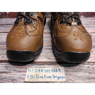 รองเท้าเซฟตี้ หัวเหล็ก มือสอง ยี่ห้อ Red Wing รุ่น 6672 หุ้มข้อ 3 นิ้ว เบอร์ 44.5 พื้นยาว 29 เซน ทรงแนวเดินป่า HikerBoot