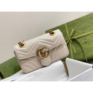 GG marmont size 22 cm อุปกรณ์ครบเซ็ตตามภาพ หนังเเท้ ออริ 1:1 สวยมาก