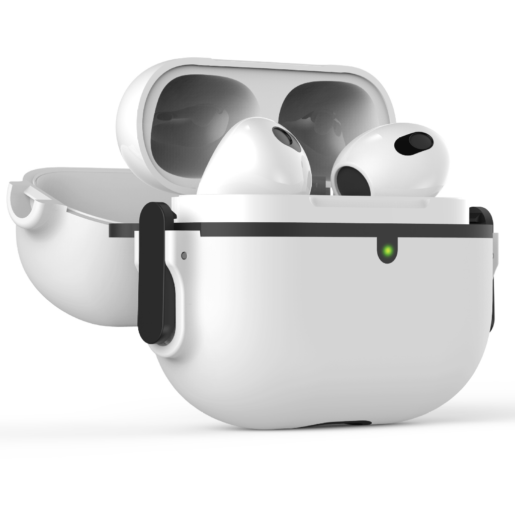 เคสแอร์พอด Case Airpods Gen รุ่นที่ 3 2 1 ฝาครอบ คลิปล็อค ป้องกันหาย เคสแข็ง พร้อมที่คล้อง (Model.6)
