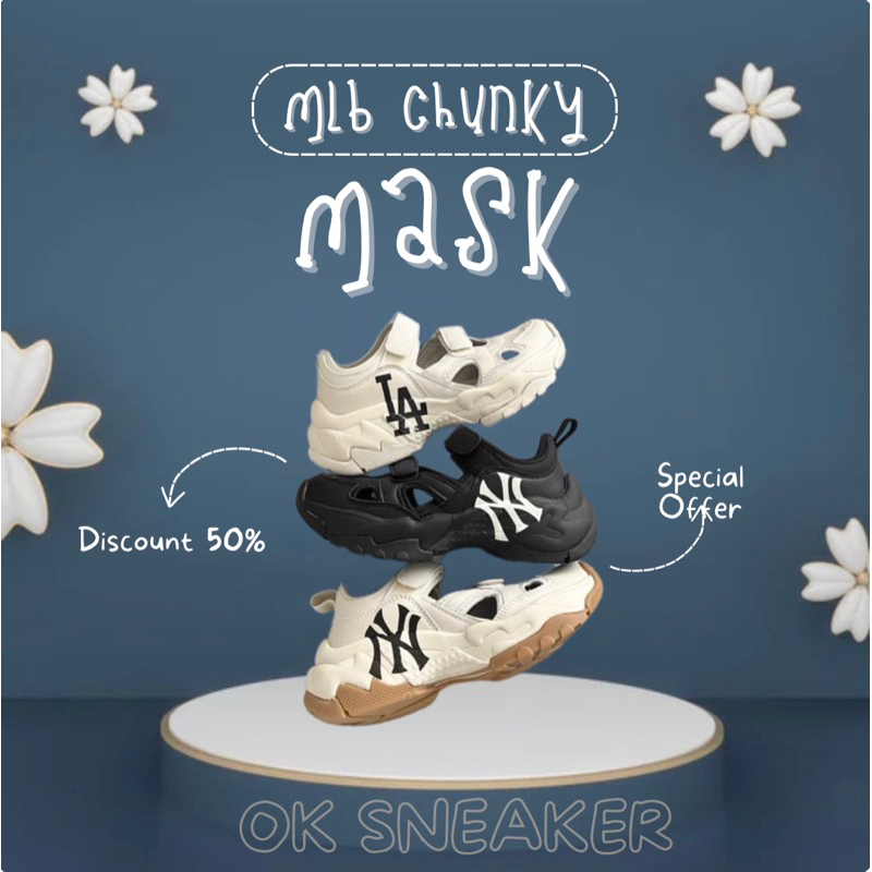 รองเท้ารัดส้น MLB Chunky Mask มีกล่อง พร้อมส่งในไทย
