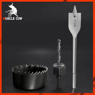 MUSCLE COW โฮลซอเจาะประตูใส่ลูกบิดประตู โฮลซอเจาะลูกบิดฟันเลื่อย.