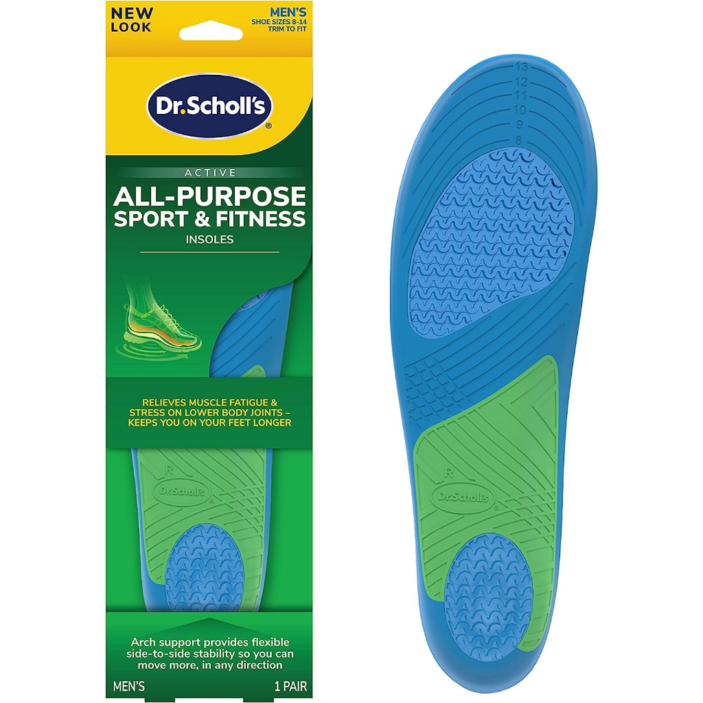 [ของแท้ 100%] DR.SCHOLL ALL PURPOSE SPORT & FITNESS INSOLES