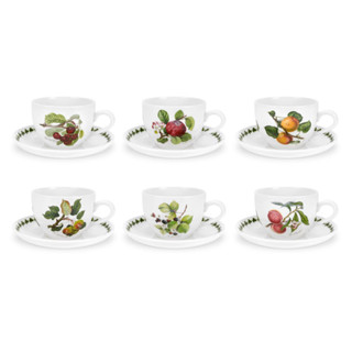 ชุดถ้วยชา Portmeirion Pomona Set of 6 Jumbo Cups &amp; Saucers