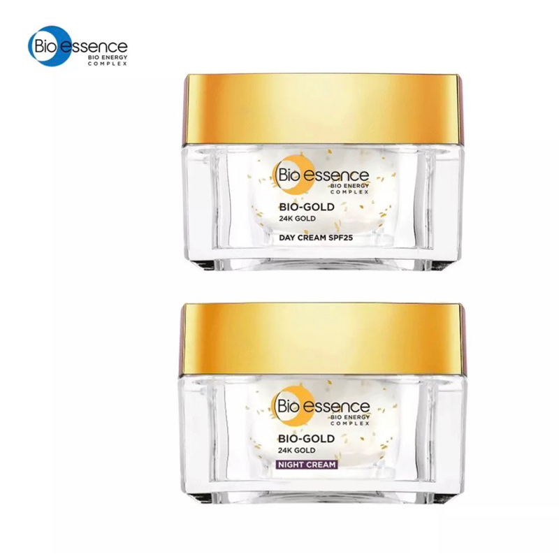 Bio-essence Bio-Gold Day Cream SPF 25 40g / Night Cream 40g