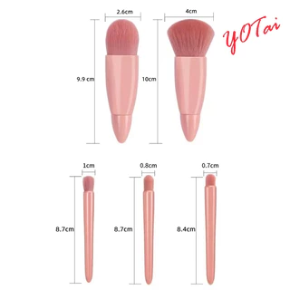 YOTAI เซ็ตแปรงแต่งหน้า​ 5ชิ้น​พร้อมถุง+กล่อง