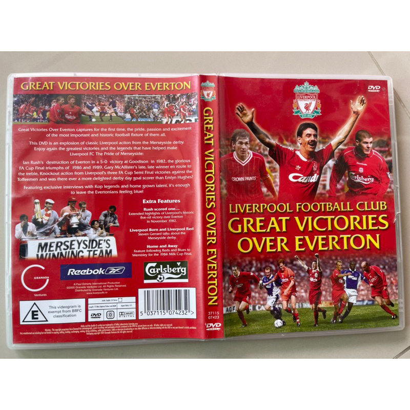 LIVERPOOL FC GREAT VITORIES OVER EVERTON [DVD-SOUNDTRACK] [แผ่นแท้มือ2]