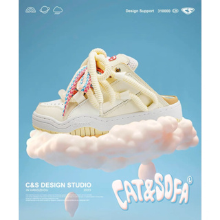 Cat &amp; Sofa 🛋️  Sneakers รุ่นเปิดส้น