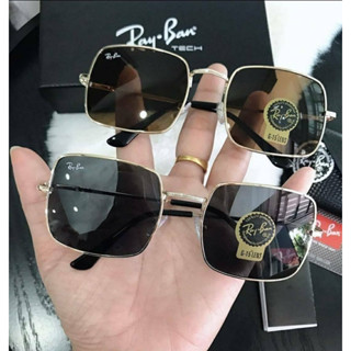 แว่นตาRayban ทรงเหลี่ยม งานไฮเอน เกรดดีเยี่ยมวัสดุอย่างดีพร้อมกล่องและกระเป๋าแว่น