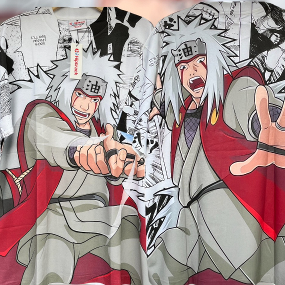 เสื้อยืดลายอนิเมะ  JIRAYA OVP BOOTLEG THAILAND FANMADE Hiptrack Size XL