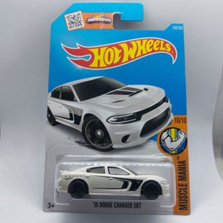 รถเหล็ก Hotwheels 15 DODGE CHARGER SRT สีขาว (ib28)