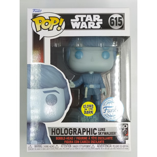 Funko Pop Star Wars - Holographic Luke Skywalker [เรืองแสง] #615