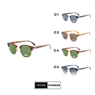 แว่นกันแดด ทรง Clubmaster Sunglasses แว่นกันแดดกัน UV400 แบรนด์ HIG #5253