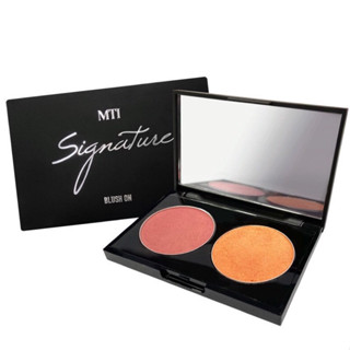 MTI(แท้💯/ส่งไว)บลัชออน ชิมเมอร์ Blush on Palette By Montri ปัดแก้ม พาเลท 2 เฉดสี เอ็มทีไอ มีทั้งหมด4เฉดสีให้เลือก