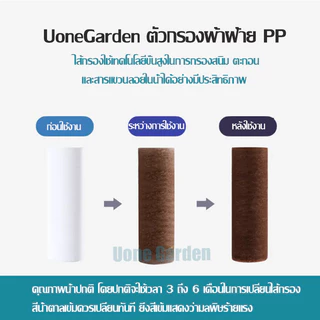 Uone Garden W243 ฟิลเตอร์กรองน้ำ ถอดเปลี่ยนไส้กรองได้ กรองน้ำ กรอง ฝักบัว ไส้กรอง11cm