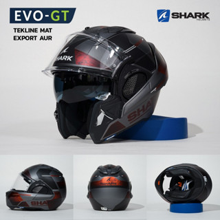 SHARK หมวกกันน็อค รุ่น EVO GT TEKLINE MAT EXPORT AUR