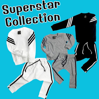 #เสื้อกางเกงเด็ก Set SuperStar #ชุดเด็ก #เสื้อผ้าเด็ก #ชุดขึ้นเครื่อง #ชุดกันหนาว