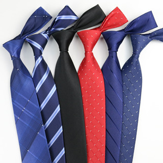 เนคไท เน็คไท Ties Men Classic Business Formal Business Wedding Dress Tie Mens Gifts Stripe Grid Fashion Shirt Dress Acce