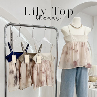 Lily Top Lily Top เสื้อครอปสายเดี่ยว แต่งระบาย สไตล์เกาหลี