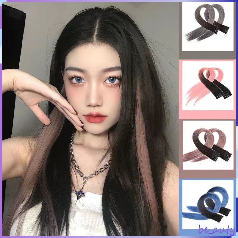วิกผมสไตล์เกาหลี 50 ซม. 7 สีให้เลือกสีชมพูสีเทา ฯลฯ