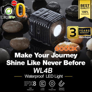 ผ่อน 0%** Godox LED WL4B Waterproof 5600K 1500mAh - รับประกันศูนย์ Godox Thailand 3ปี