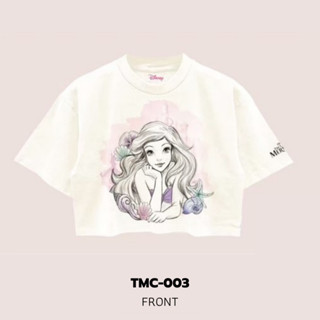 Power 7 Shop เสื้อครอป The Little Mermaid ลิขสิทธ์แท้ DISNEY (TMC-003)