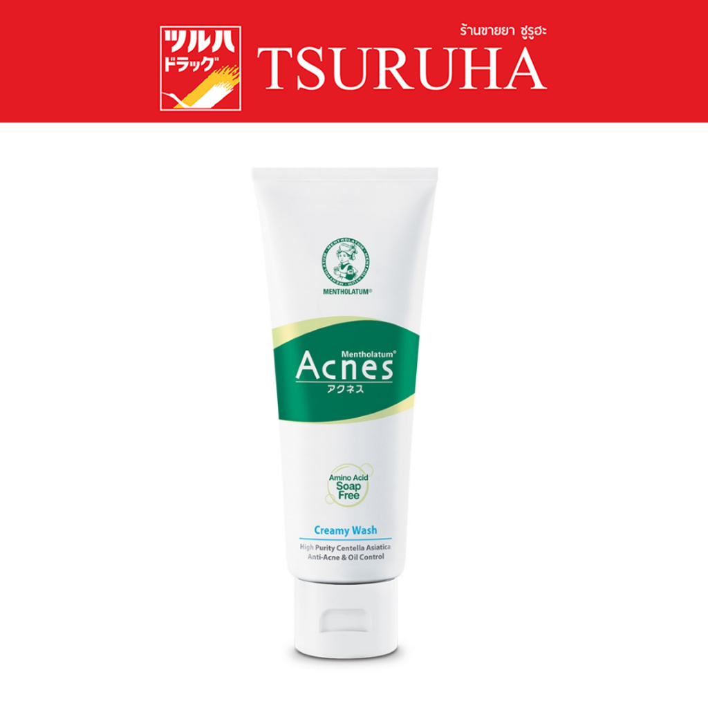เมนโทลาทัม แอคเน่ส์ ครีมมี่วอช 100 กรัม/Mentholatum Acnes Foaming Cream Wash 100g.