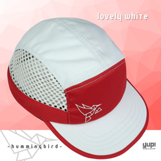 YUP! - NEW! หมวกวิ่ง Duckbill Cap 🔥 Hummingbrid Collection : LOVELY WHITE