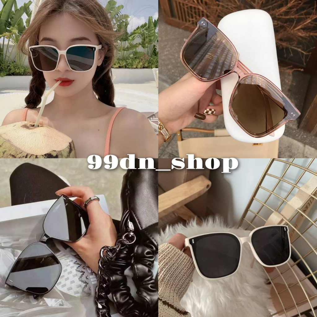 พร้อมส่งจากไทย แว่นกันแดด งานขาปั๊ม แว่นตาแฟชั่นเกาหลี อินเทรน​ด์ สุดฮิด แนววินเทจ ป้องกันUV400 รุ่น GMS809
