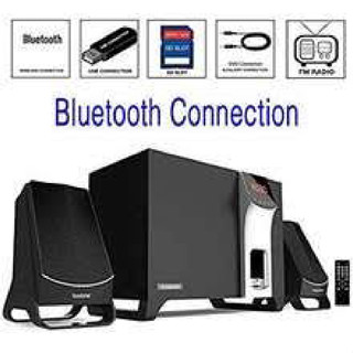 SAAG ลำโพง Bluetooth 2.1 รุ่น EM-3107F Orbit กำลังขับ 14 W Multimedia Speaker System ลำโพงซับวูฟเฟอร์