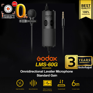 Godox Microphone LMS-60G Dual Omnidirectional Lavalier - Camera &amp; Smartphone (Vlogger, Live Streame) - ประกันศูนย์ 3 ปี