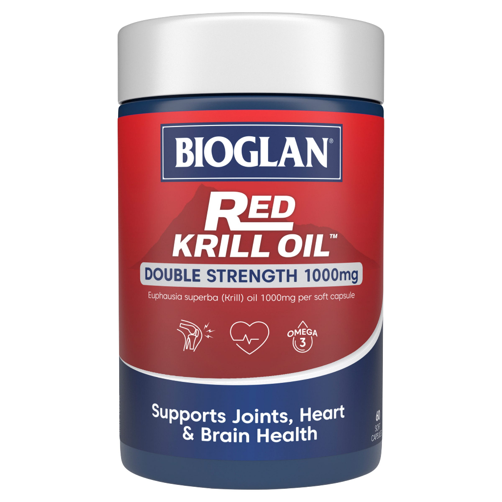 Bioglan red krill oil 1000mg 60แคปซูล Exp.08/2026