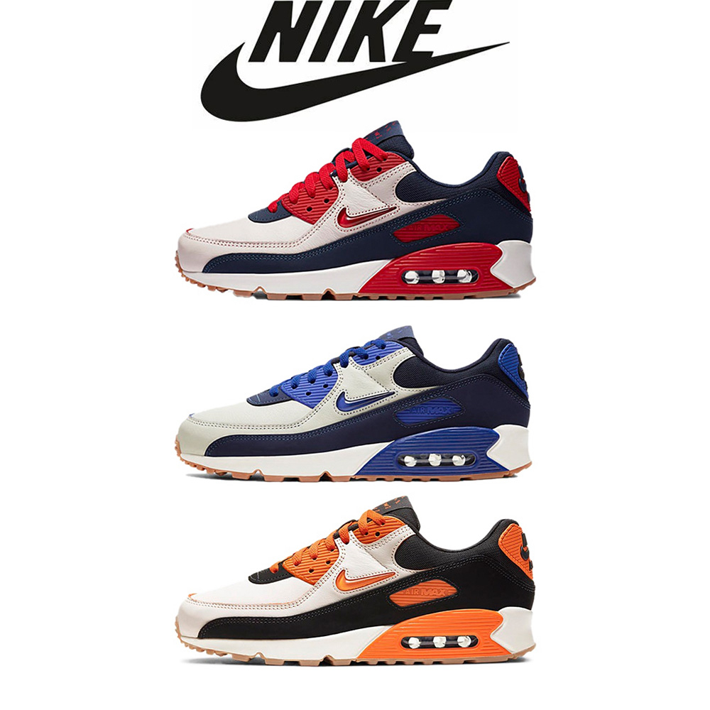 Nike Air Max 90 PRM low ต่ำกีฬารองเท้าวิ่งรองเท้าลำลองสำหรับผู้ชายและผู้หญิง