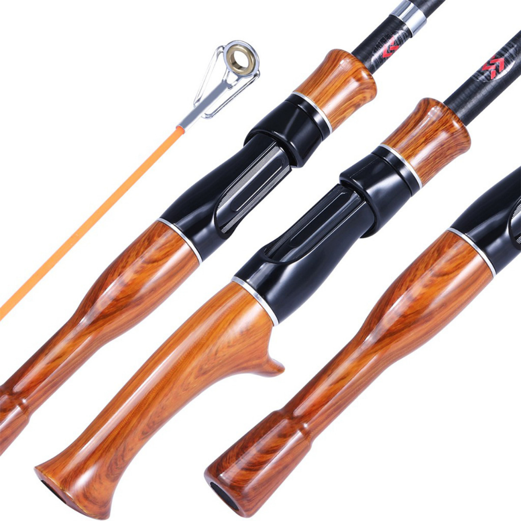 เบ็ดตกปลาแบบพกพาแบบพกพา 1.6 ม. ไฟเบอร์กลาสความหนาแน่นสูงหล่อปั่นเบ็ดตกปลาอุปกรณ์ตกปลา