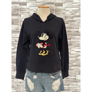 เสื้อสเวตเตอร์ Disney &amp; Mickey Family มีฮู้ด มือสอง