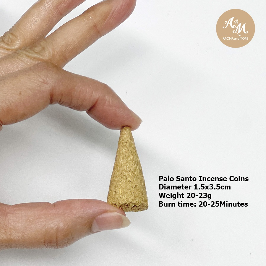 Aroma&More กำยาน ธูปหอมพาโล ซานโตจากเปรู Palo santo Incense Cones กลิ่นหอมนุ่มหวานอบอุ่น สงบปลดปล่อยและผ่อนคลาย 10/20Pcs - รูปที่ 2
