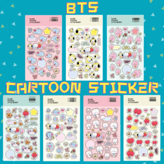 ✅พร้อมส่ง✅ BTS Mini สติ๊กเกอร์ใสลายการ์ตูน