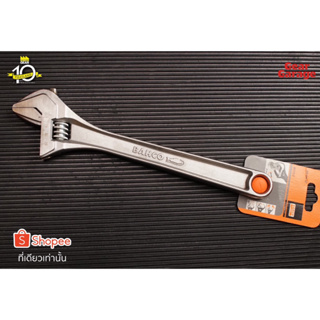 ประแจเลื่อน BAHCO NO.8073C Adjustable Wrenches Chrome 12" Factory Gear By Gear Garage