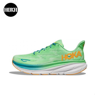 HOKA ONE ONE Clifton 9 Lime light ของแท้ 100 %  Sports shoes Running shoes style