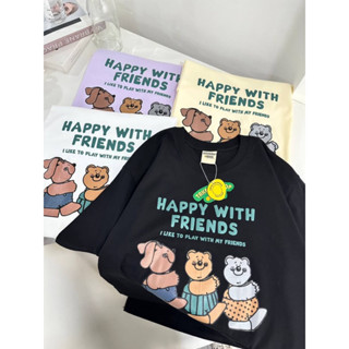 เสื้อโอเวอร์ไซค์ Oversize • HAPPY WITH FRIENDS