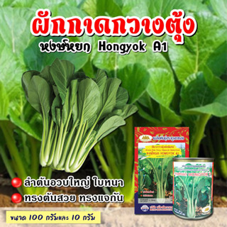 เมล็ดผักกาดกวางตุ้ง คัดพิเศษ หงษ์หยก A1 ขนาด10กรัม ตราภูเขาทอง เมล็ดผักกาด เมล็ดกวางตุ้งใบ เมล็ดเขียวกวางตุ้ง