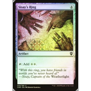 [MTG] X4 Sisays Ring [CMR] [ARTIFACT] [COMMON] [FOIL] [ENG] (การ์ดเมจิค / Magic the Gathering)